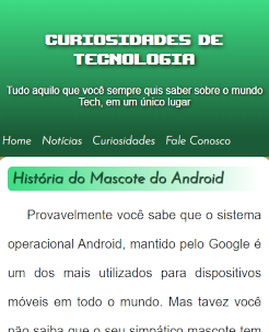 Print do site Android